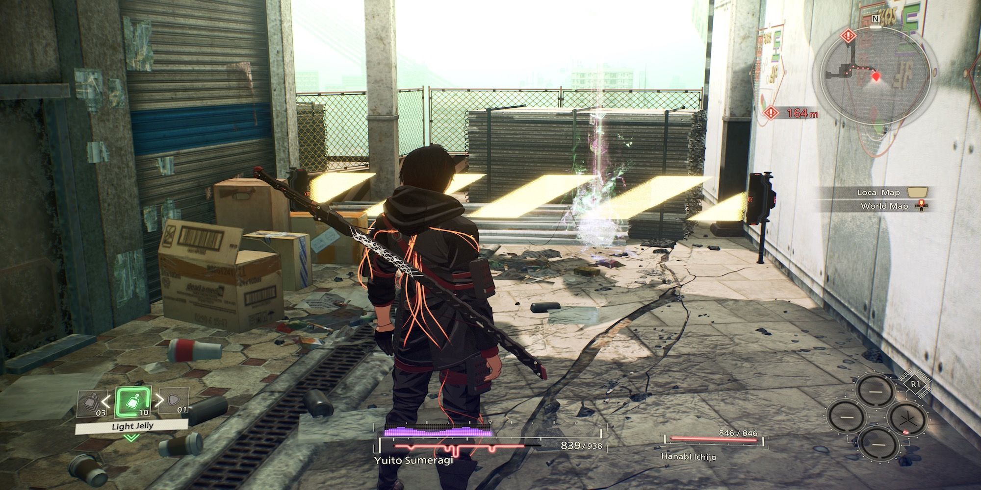 Exploring the world in Scarlet Nexus