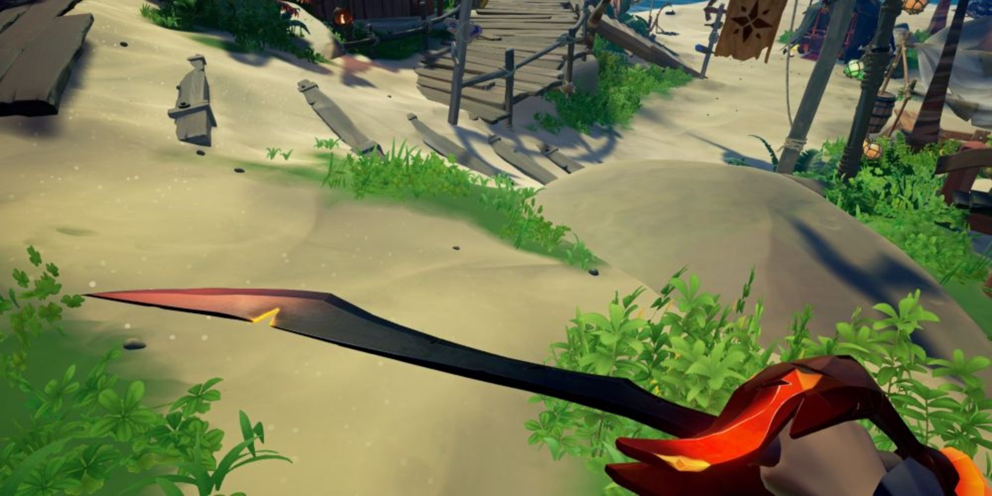 Sea Of Thieves Parrot Cutlass blocking