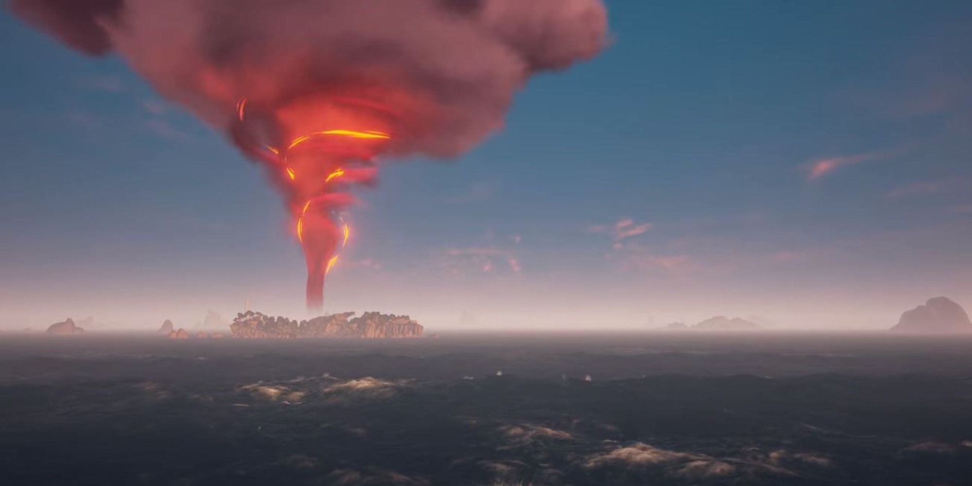 Sea of Thieves ashen winds above an island
