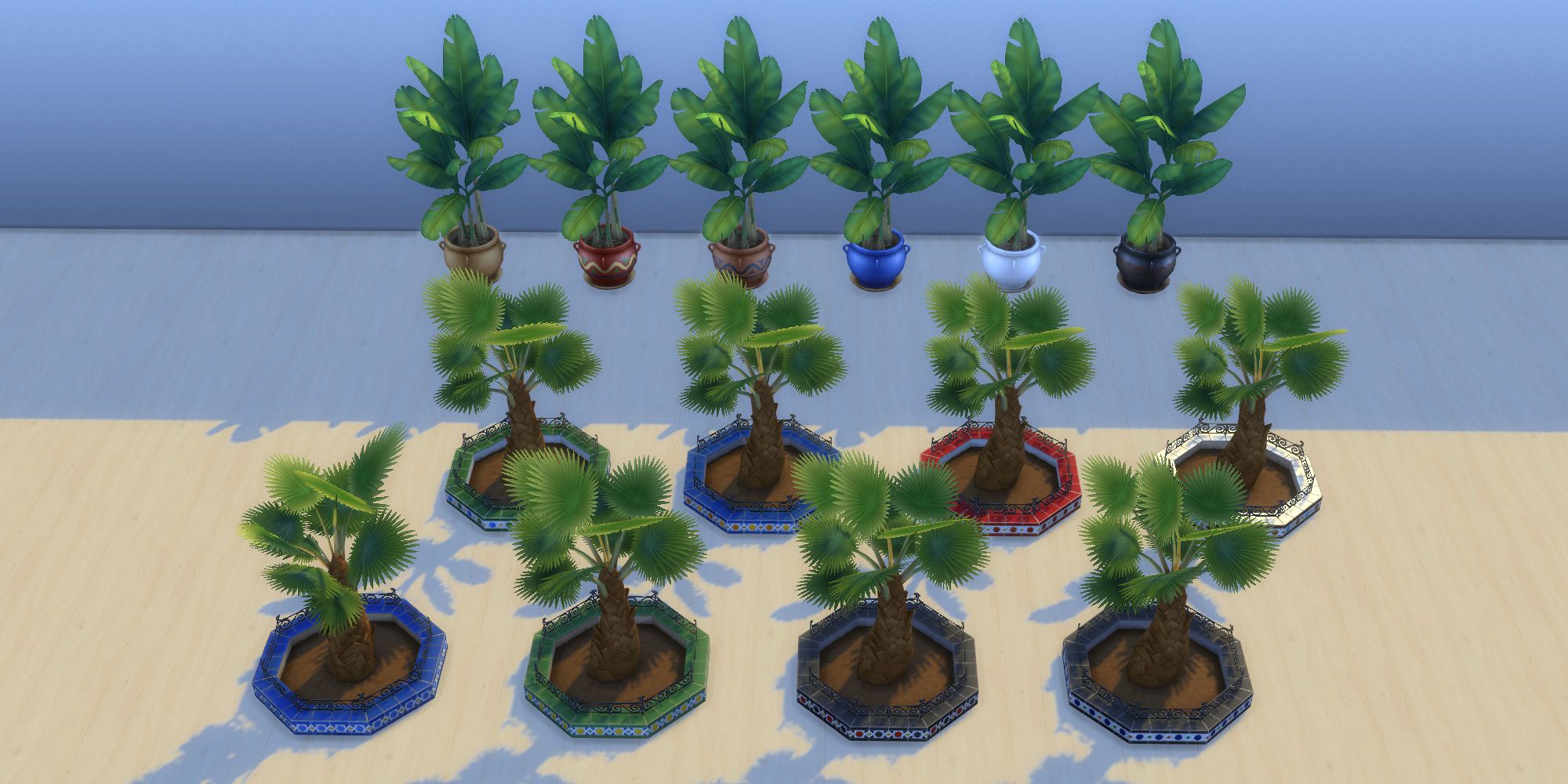 Sims 4 courtyard oasis plants