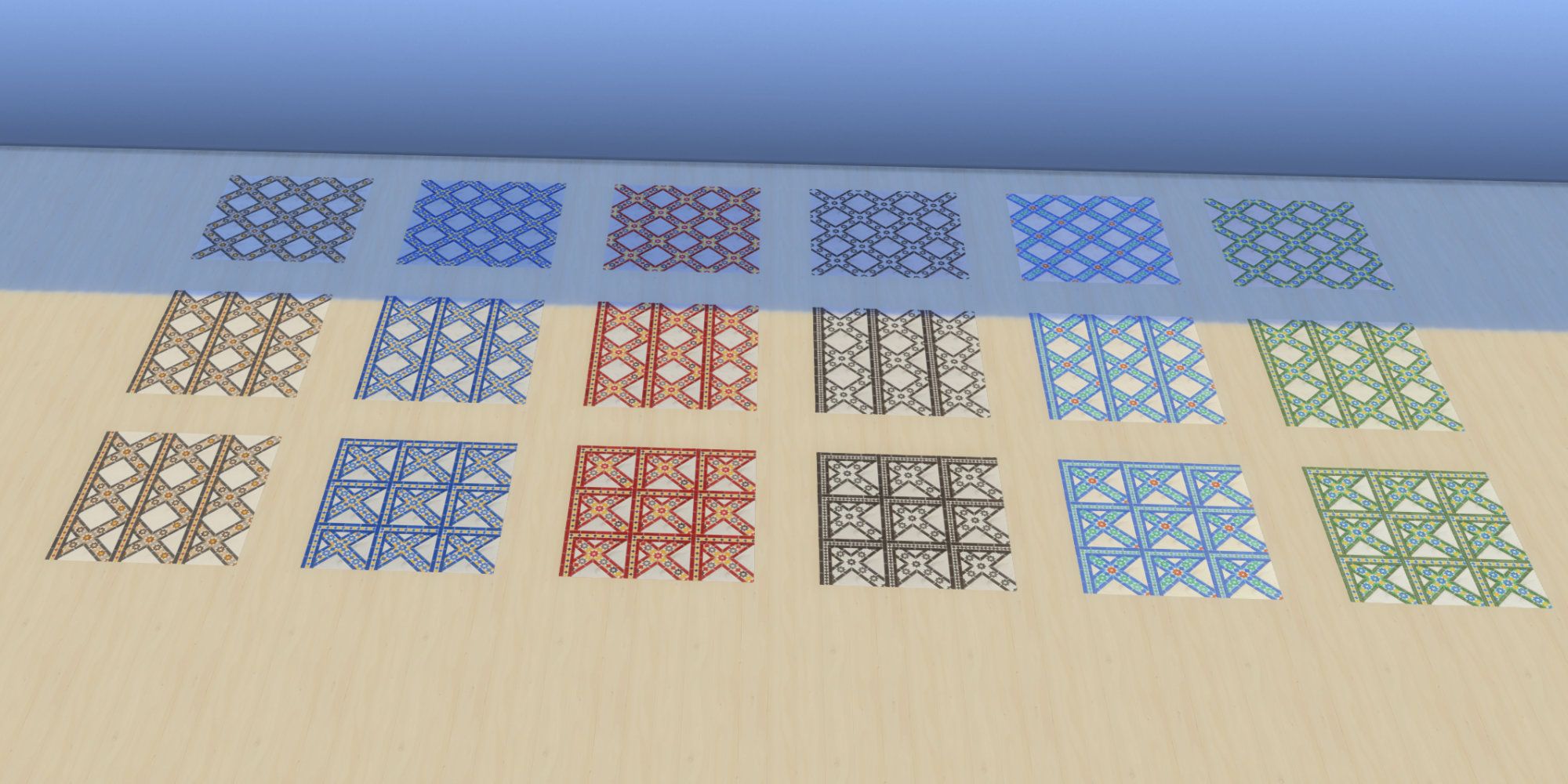 Sims 4 courtyard oasis tiles