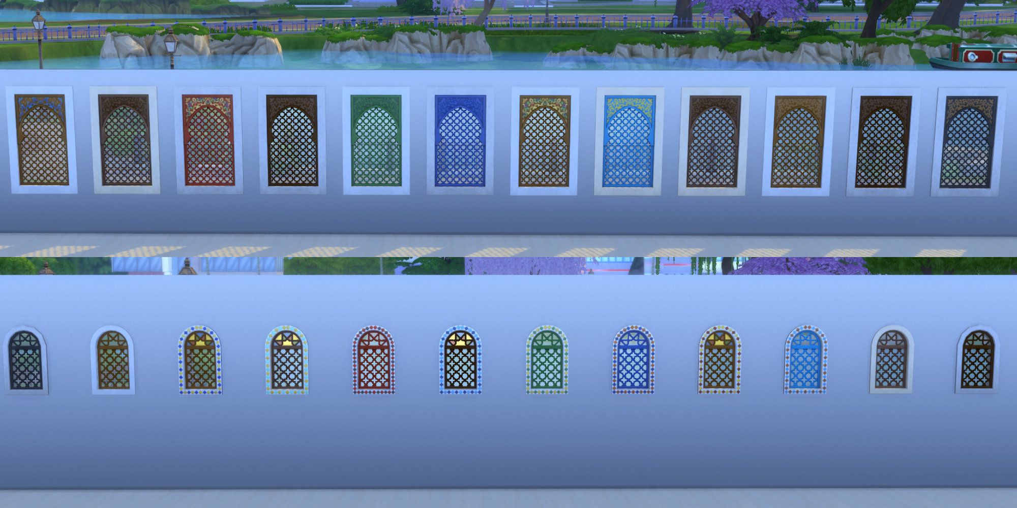 Sims 4 courtyard oasis windows