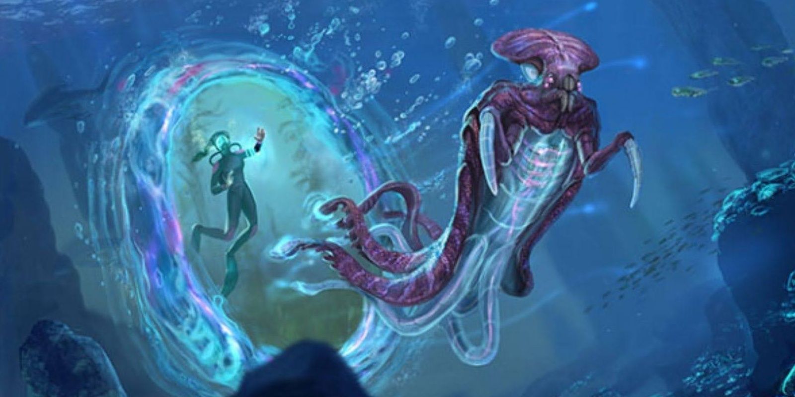 Subnautica Warper concept art Cropped