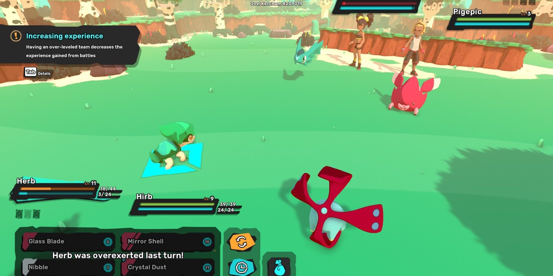 Temtem stamina and exhaustion