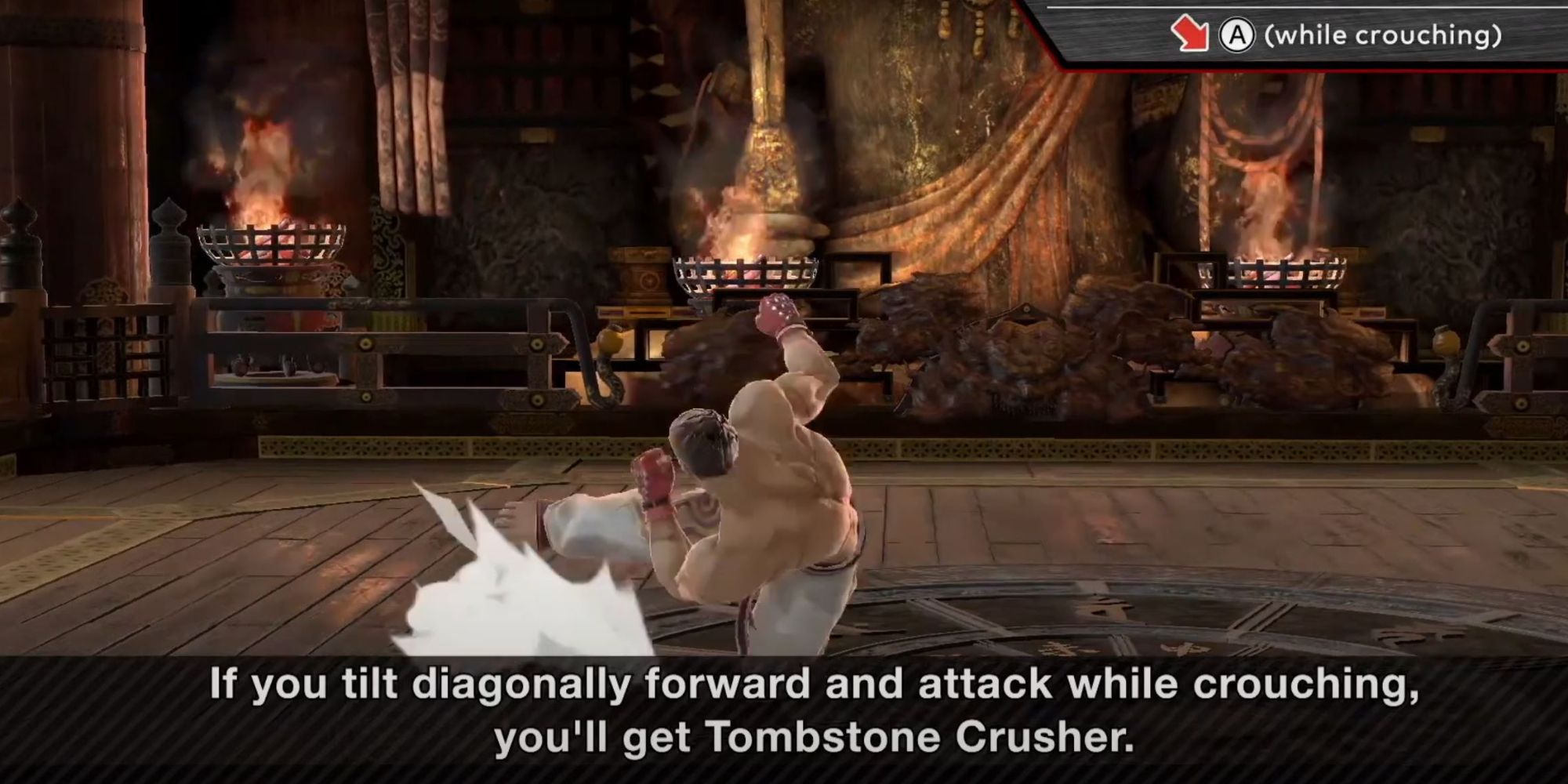 Kazuya Tombstone crusher in Super Smash Bros. Ultimate