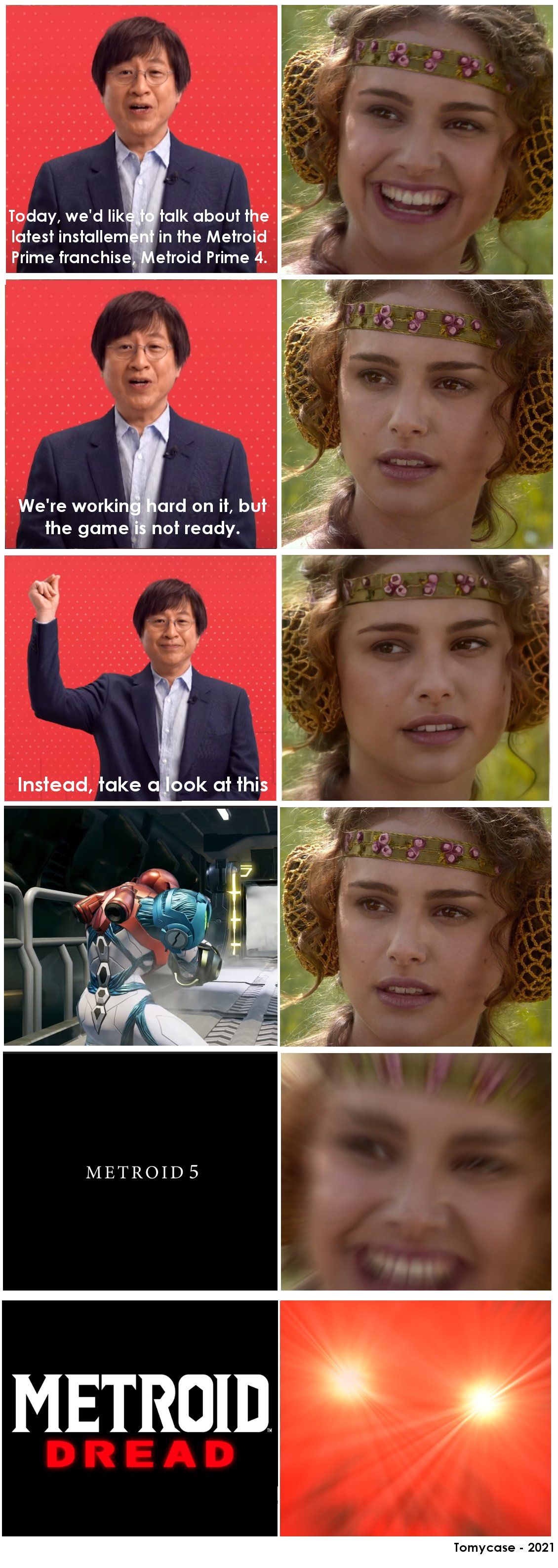 Padme Watching the Nintendo Direct