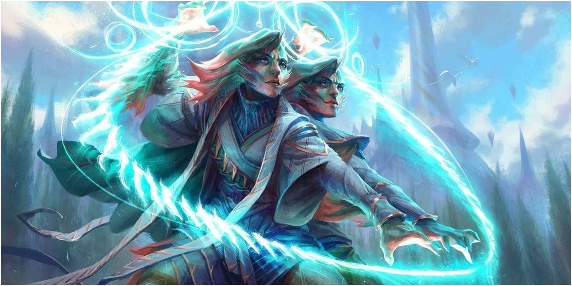 adrix and nev wizards art mtg 