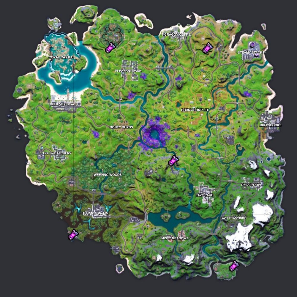 alien artifact week seven locations fortnite