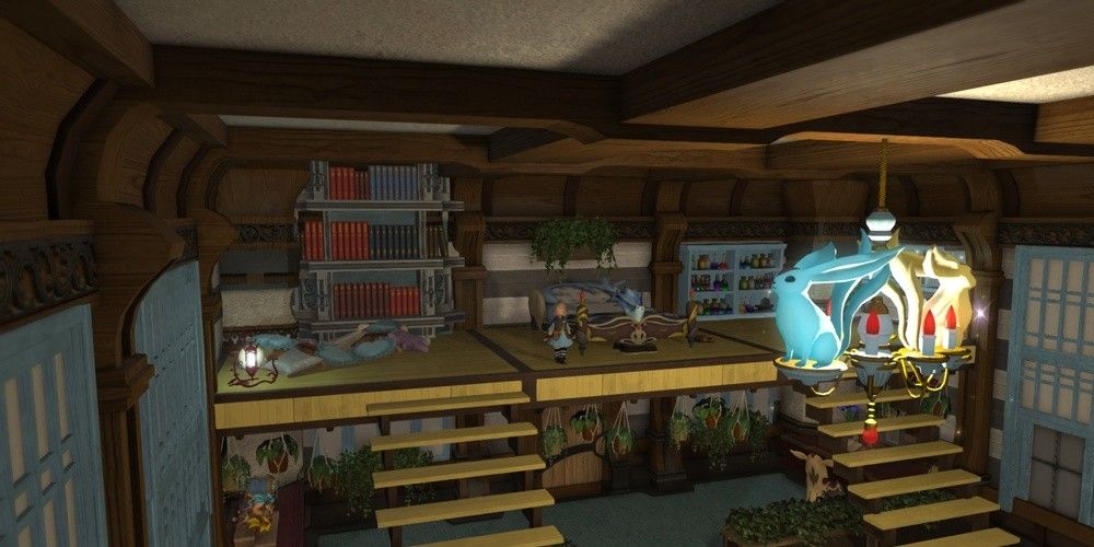 Loft in house. 