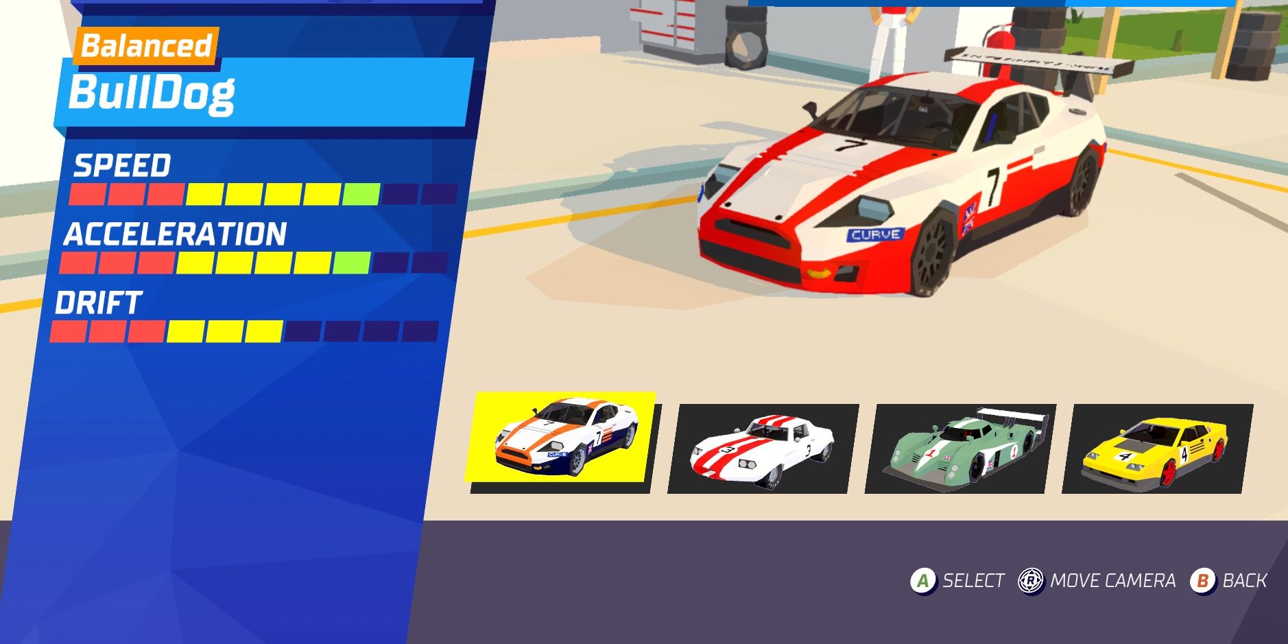 bulldog - hotshot racing car.