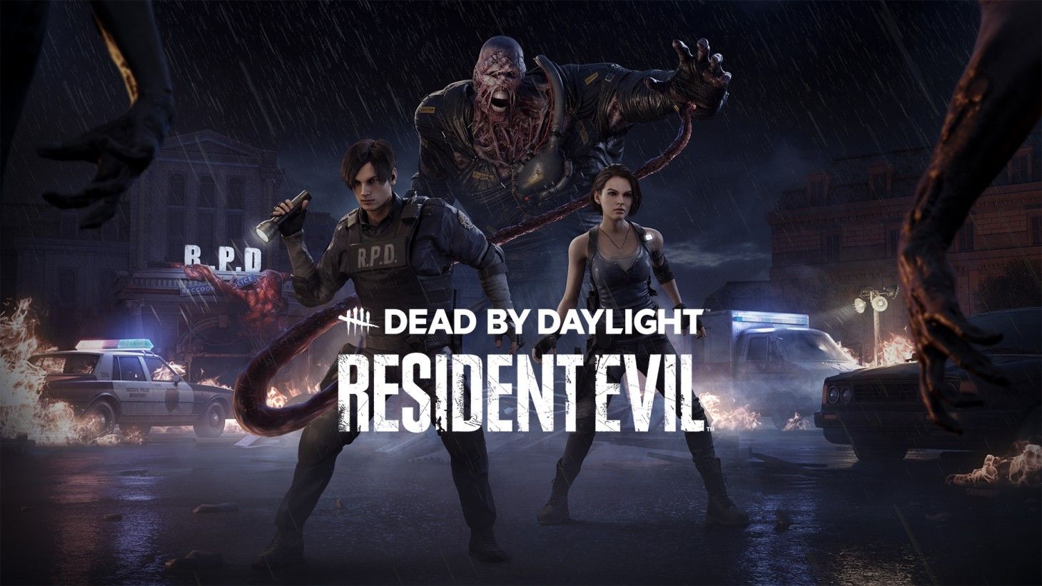 Dead by Daylight Resident Evil Chapter with Nemesis, Jill, and Leon