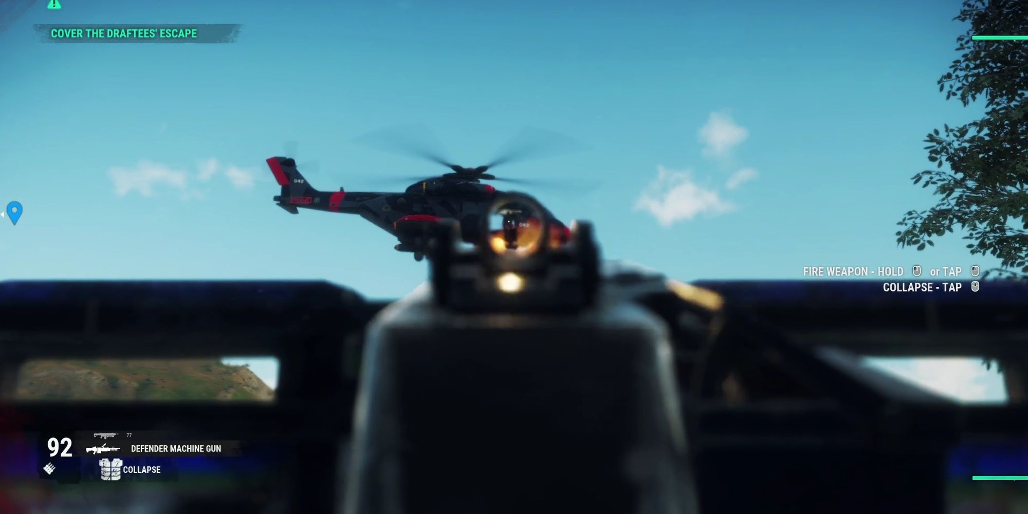 Just Cause 4: Defender Machine Gun In First-Person Alt-Fire Shield Mode