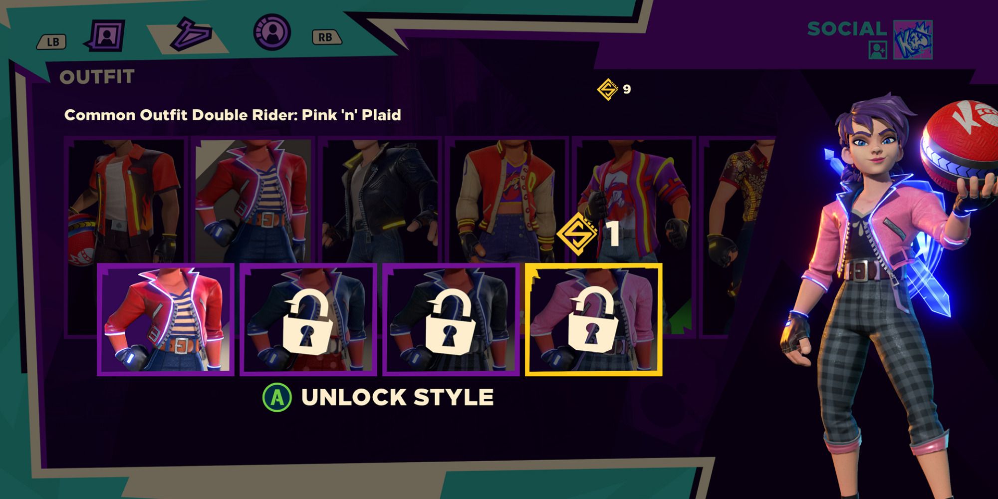 double rider pink n plaid