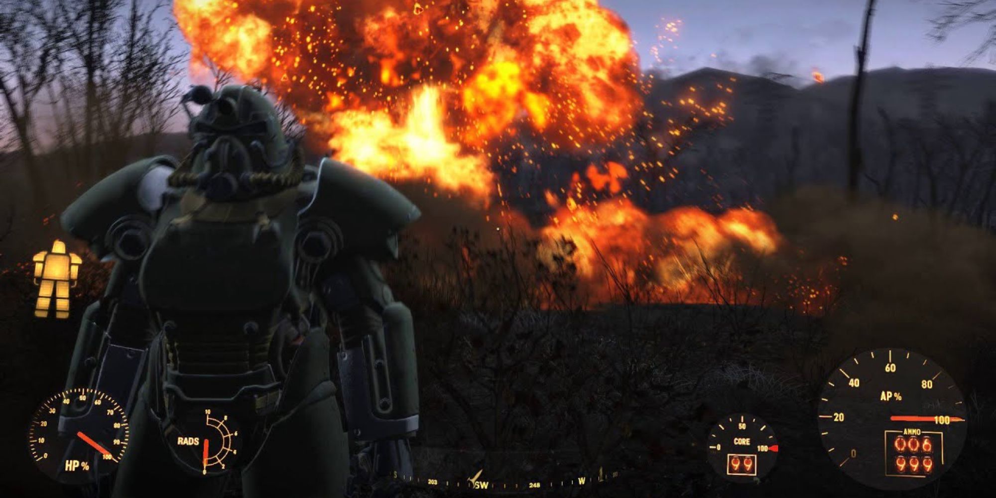fallout_4_fusion_core_explosion behind power armored player
