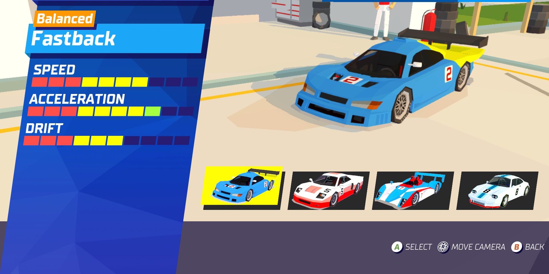 fastback - hotshot racing car Cropped
