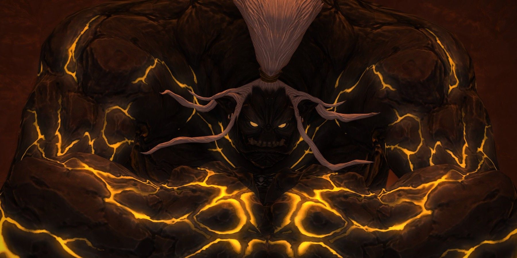 Titan's face.