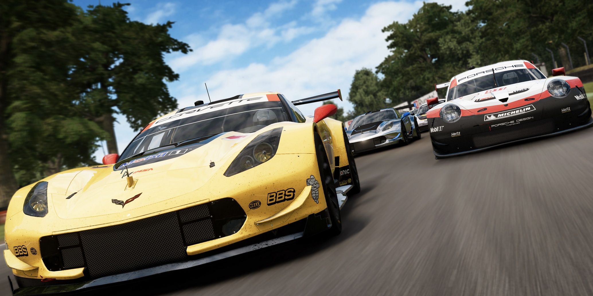 grid two cars racing
