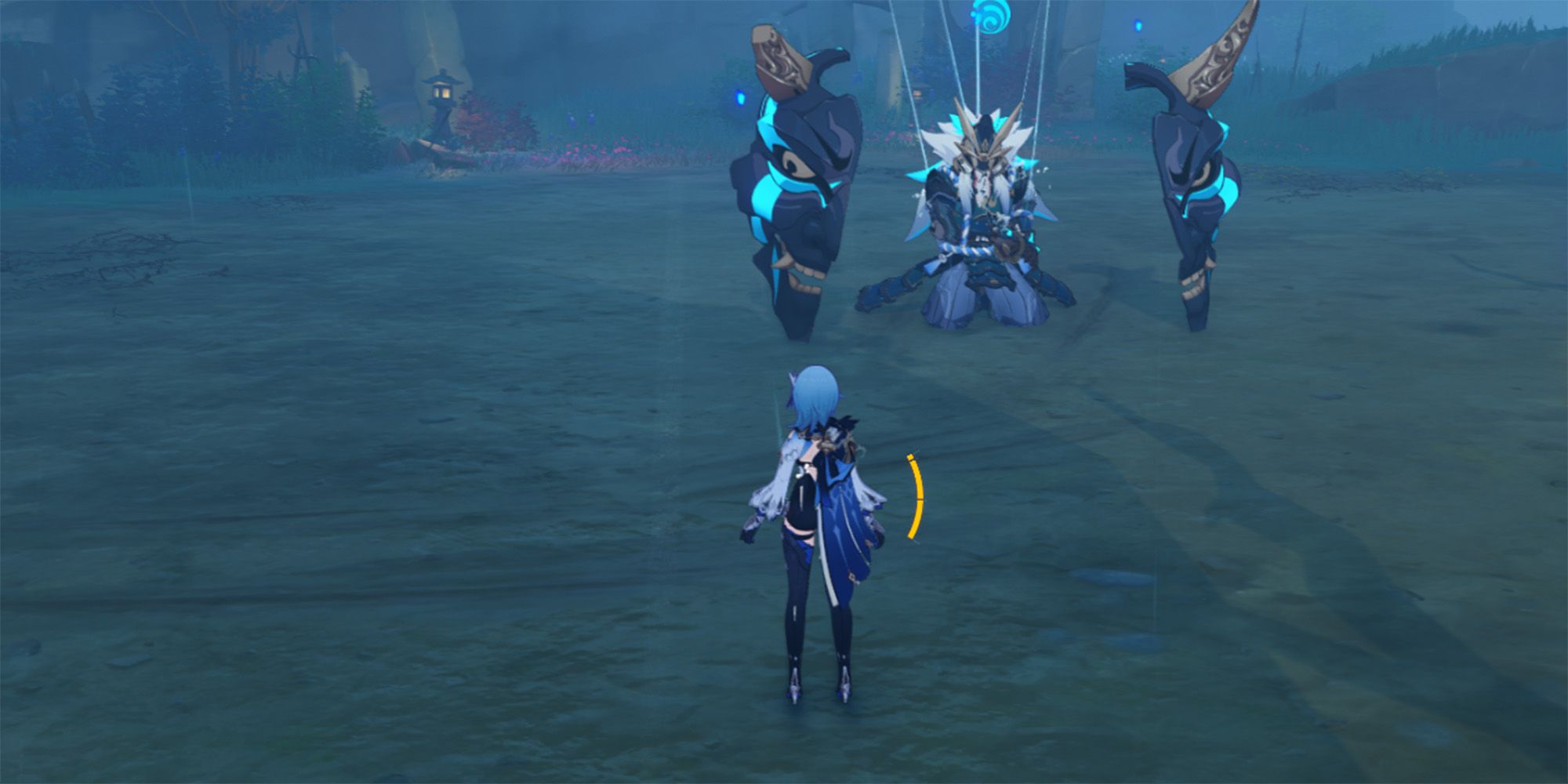 maguu kenki standing up before boss fight