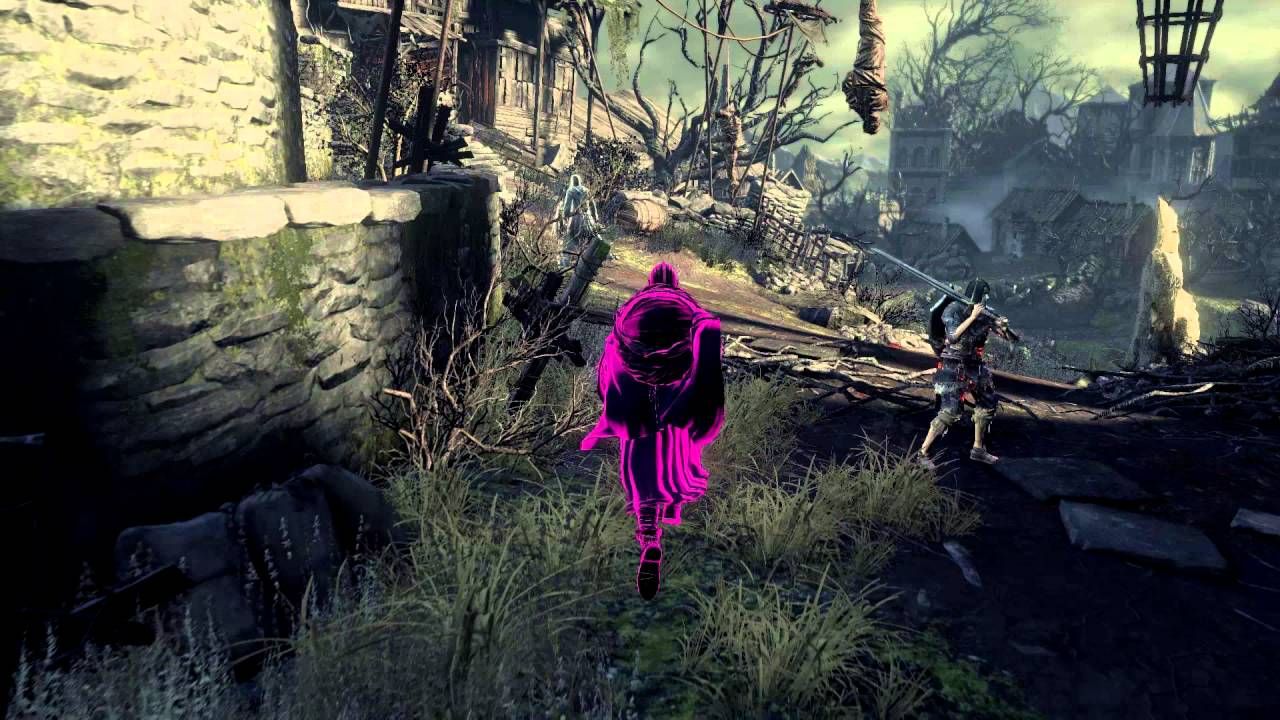 player character invading another player's world as a Mad Phantom