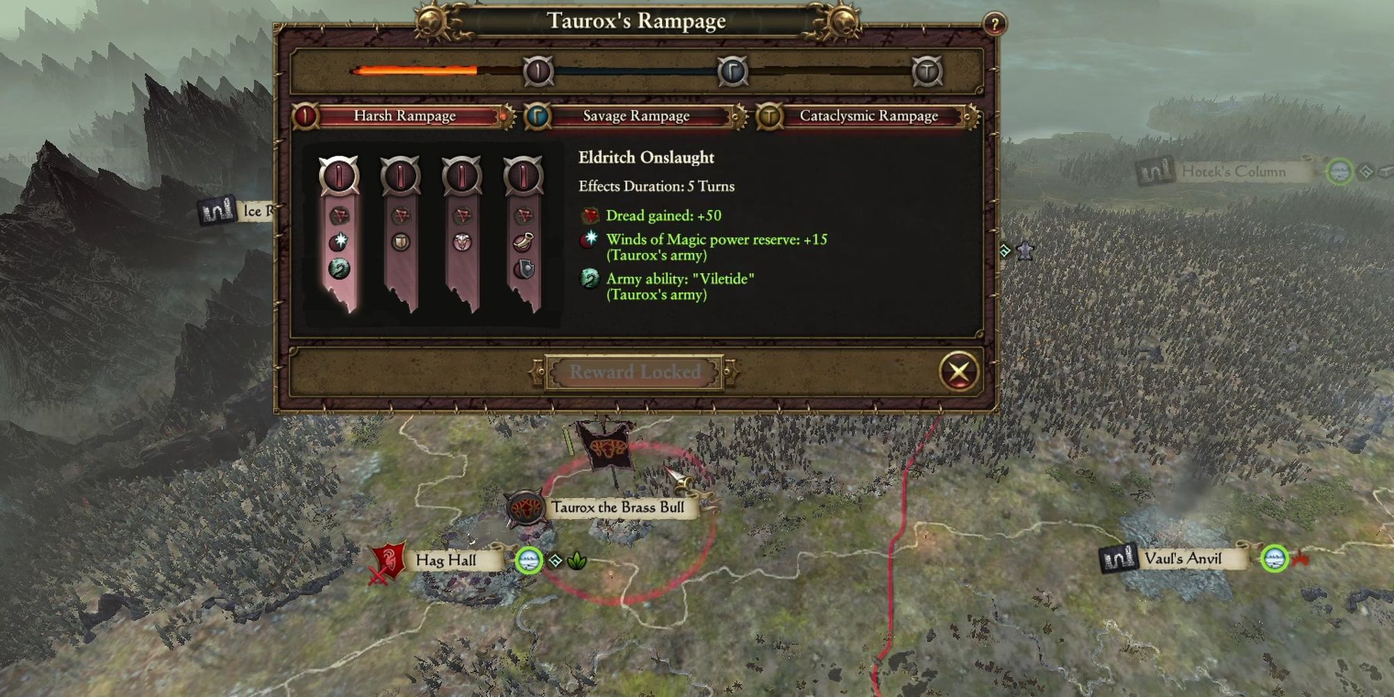 Total War: Warhammer 2 Taurox Rampage Menu And Rewards