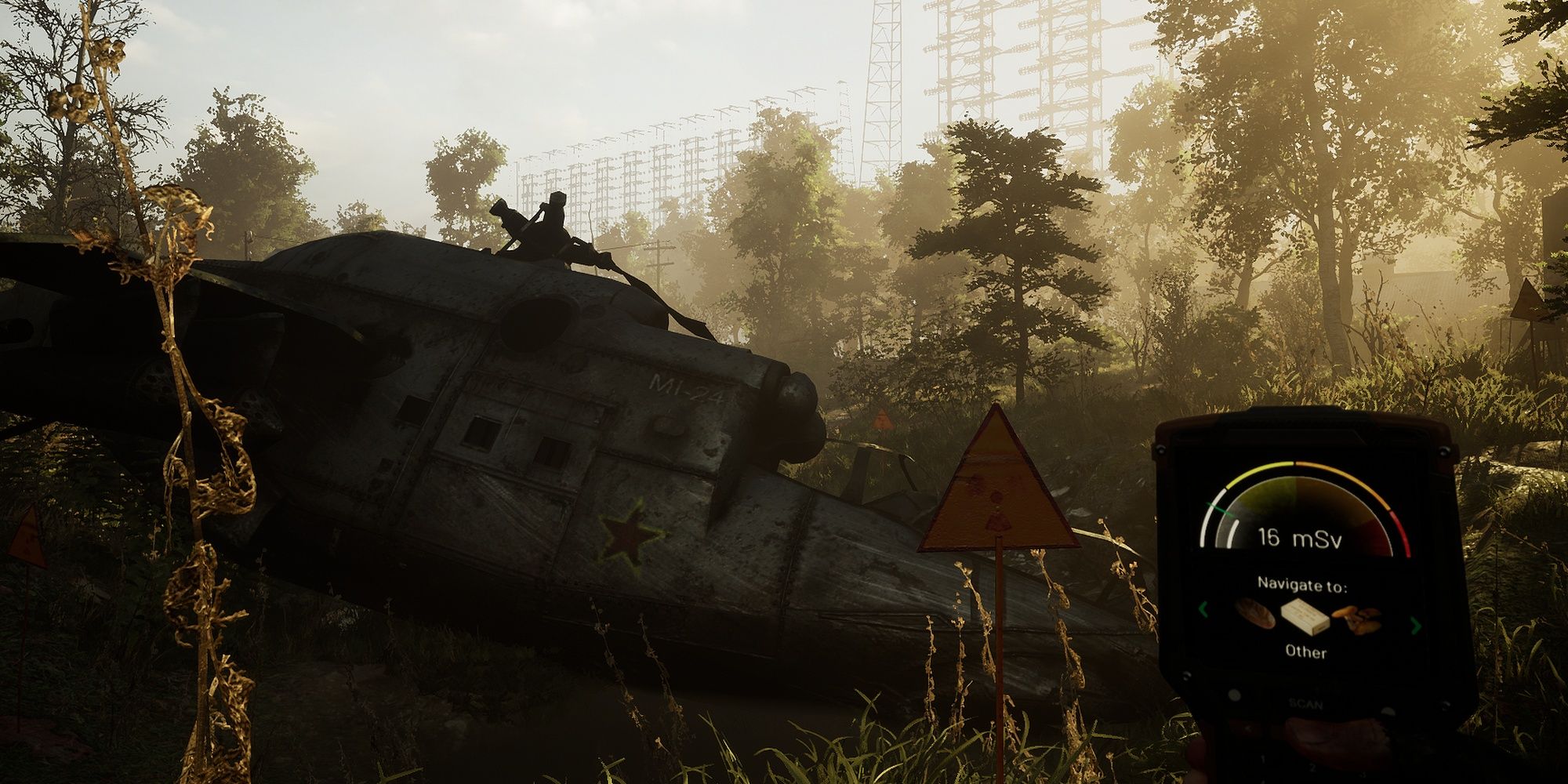 Chernobylite: Environment Analyzer Geiger Counter Displaying Radiation Levels