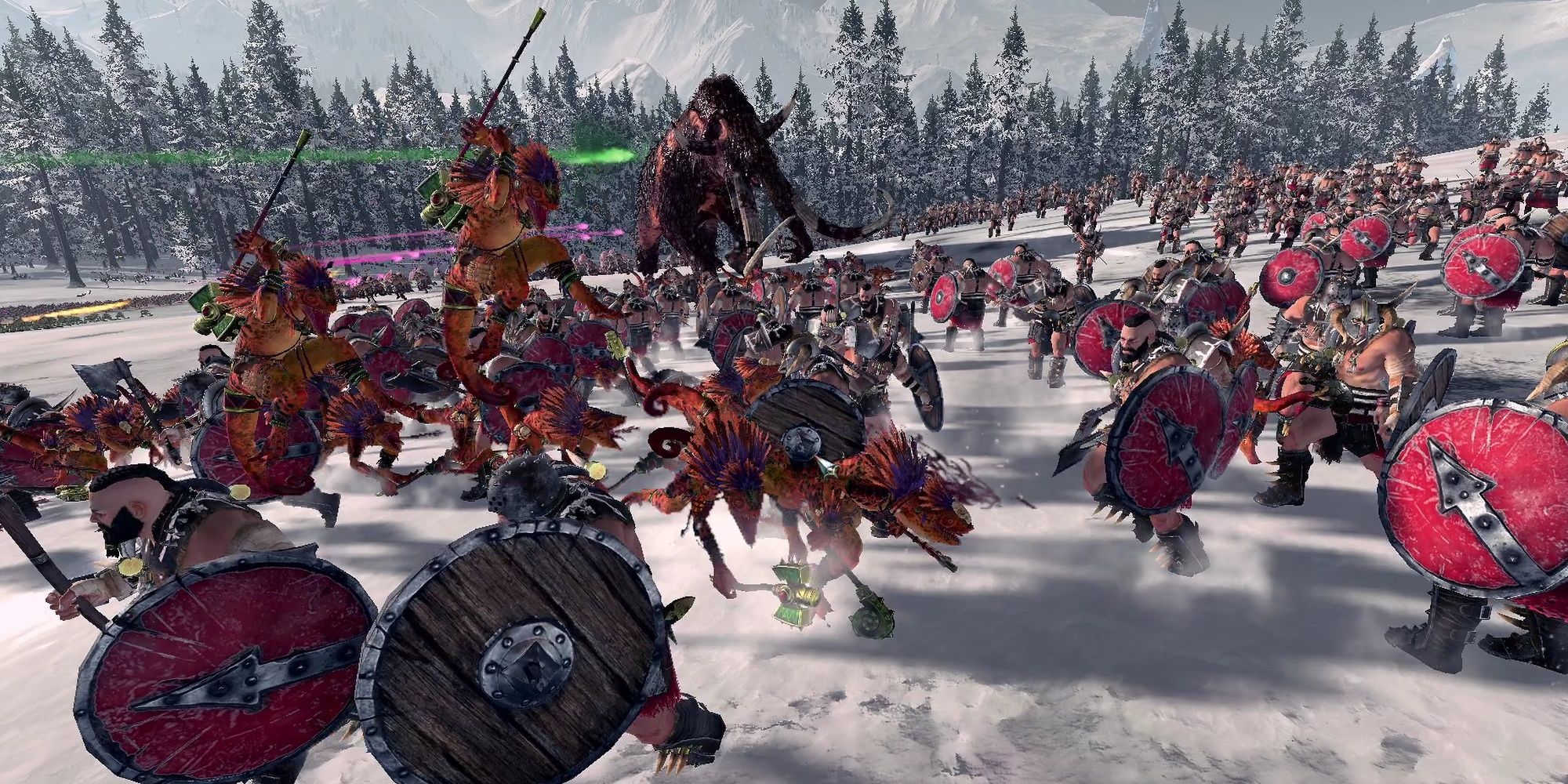 Total War: Warhammer 2 Skinks Leaping Into Battle With Norsican Units