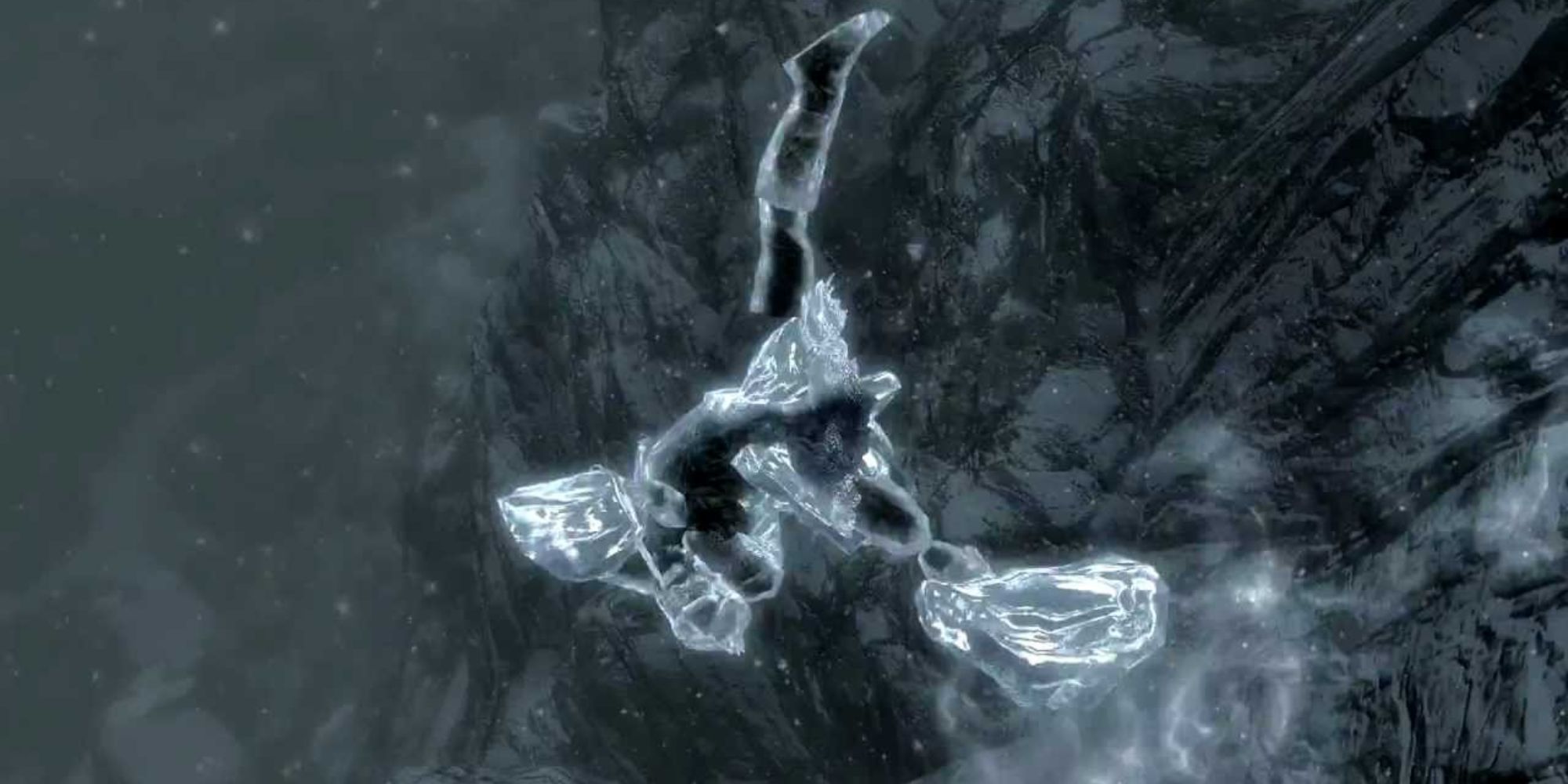 skyrim_frozen character falling