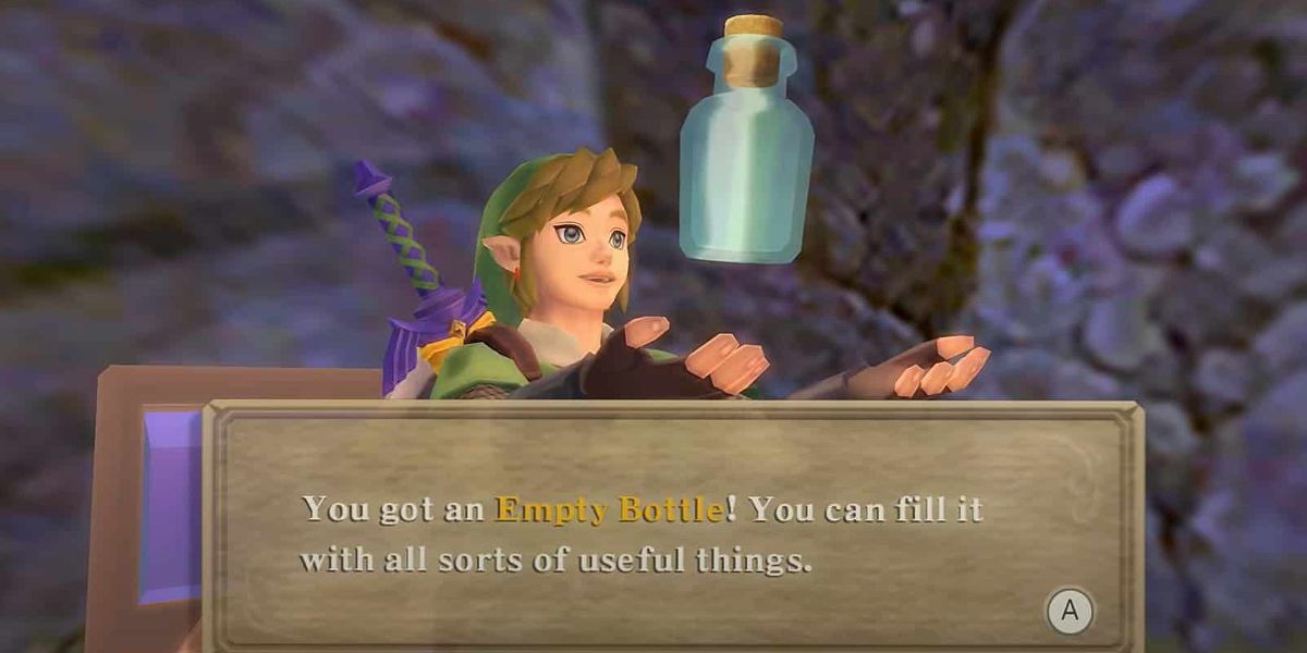 skyward sword empty bottle