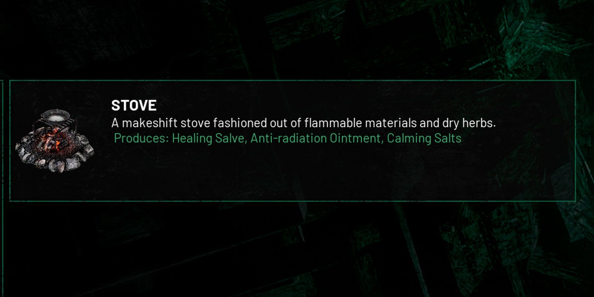 Chernobylite: Item Description For Stove