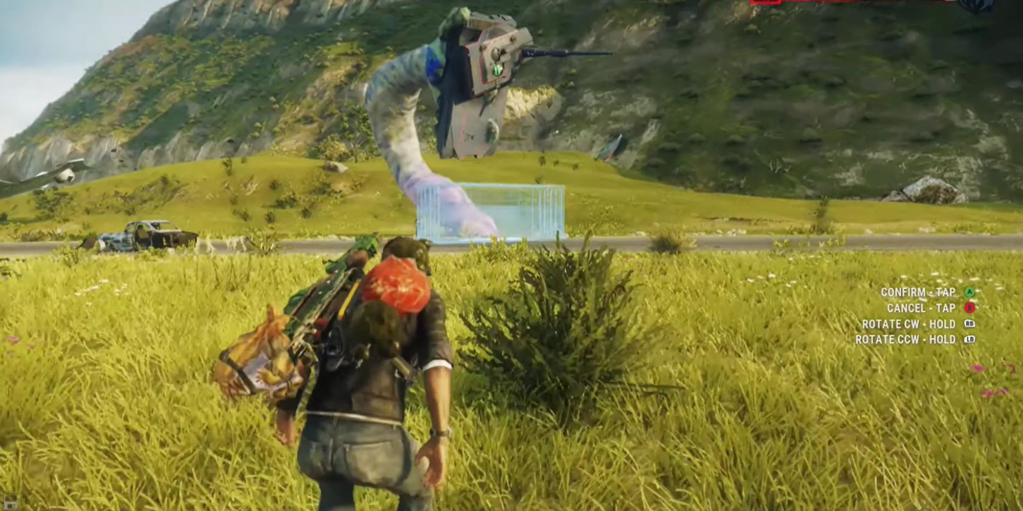 Just Cause 4: The Tendrilizer Tentacle Holding A Tank