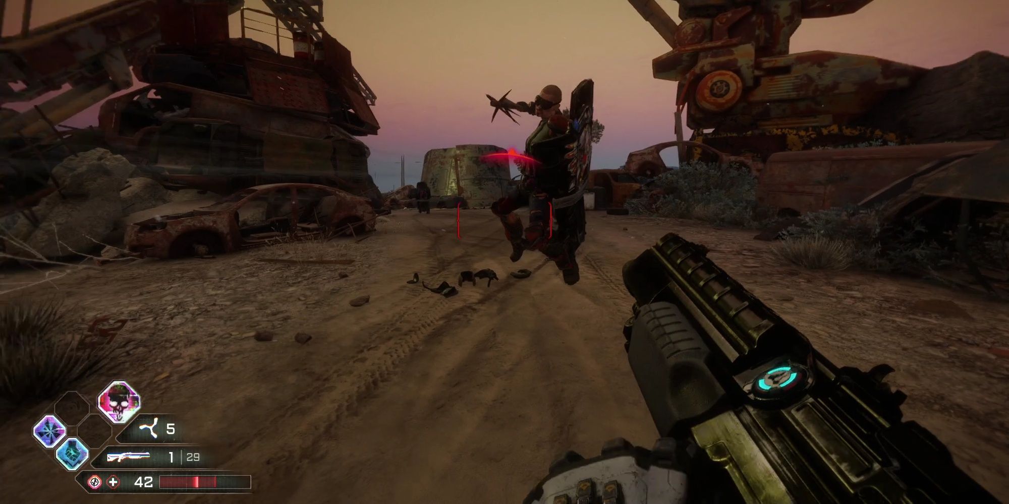 Rage 2: Player Reloading During Incoming Bandit Attack