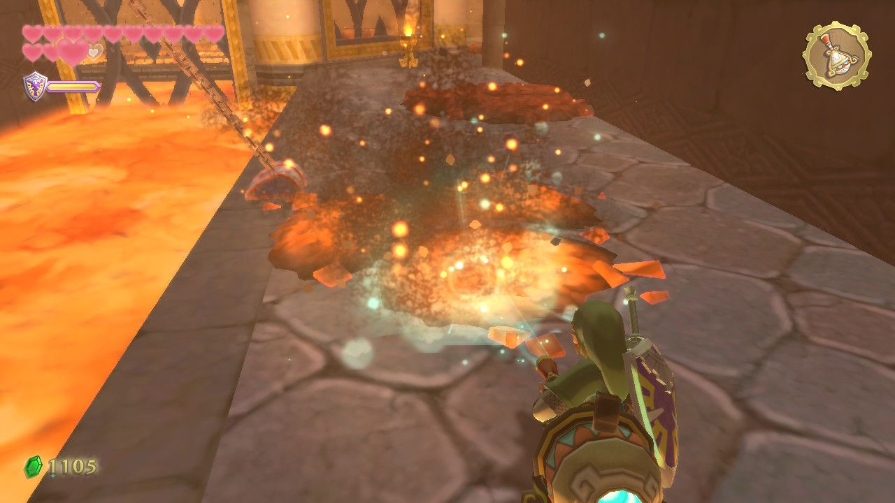 zelda skyward sword fire sandctuary walkthrough hd (20)