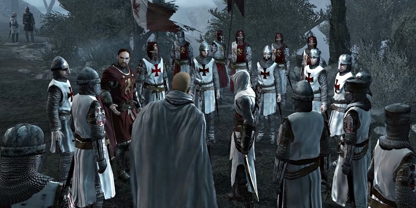 Templars standing in a group