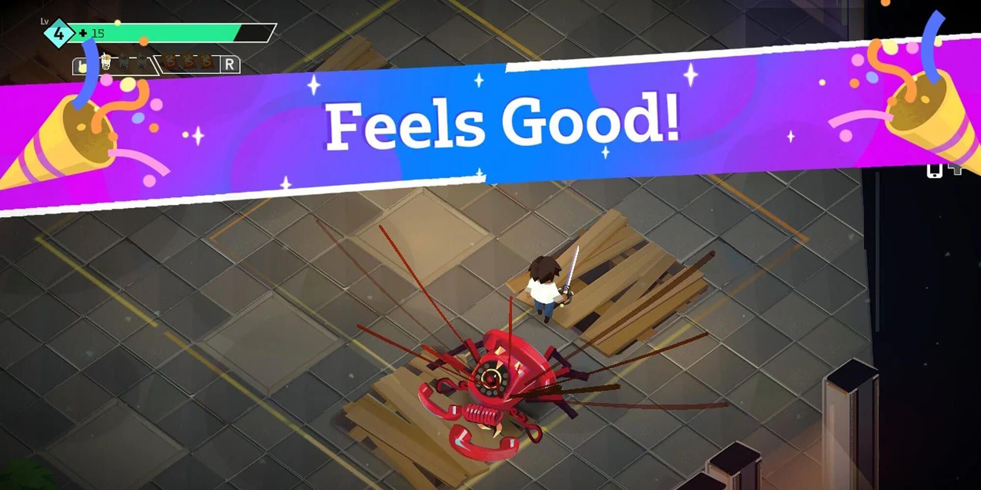 Boyfriend Dungeon Boss Defeated Victory Card