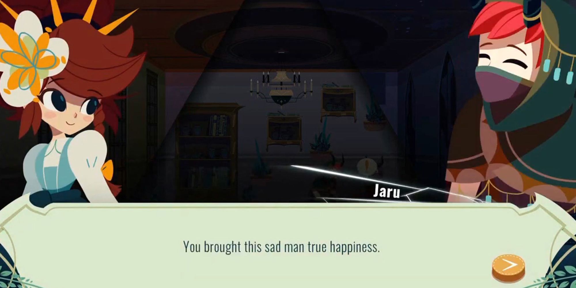 CrisTales - Jaru Complimenting Crisbell At The End Of The A Heart Made Whole Sidequest