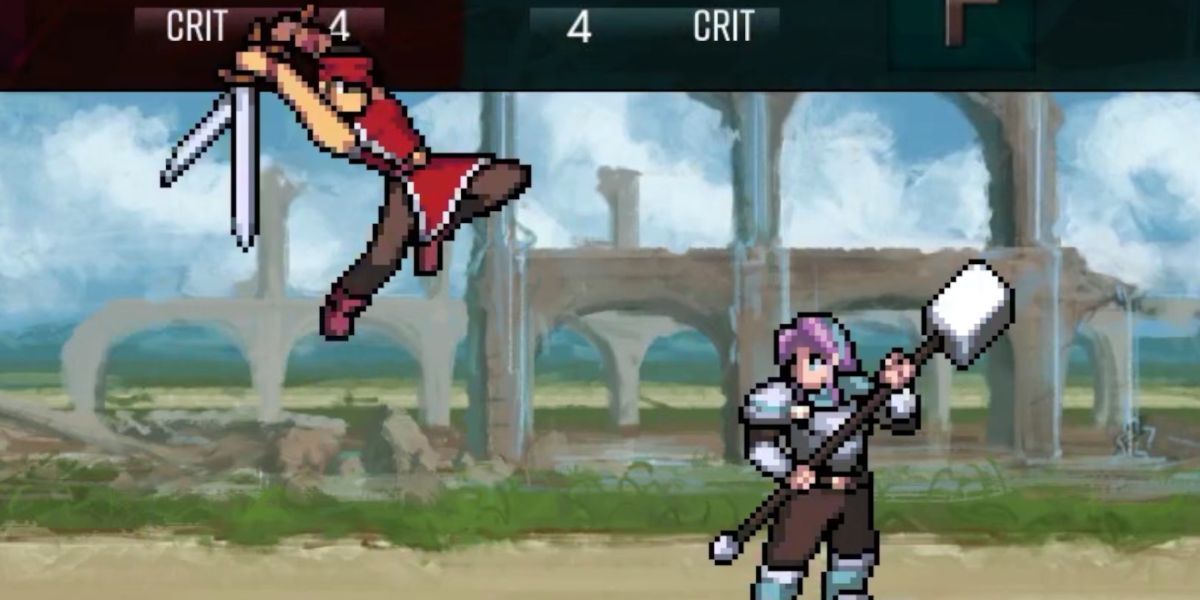 A battle about to end in Dark Deity