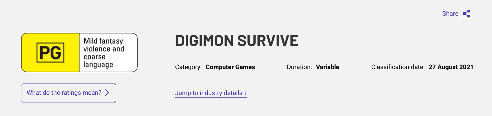 DigimonSurviveClassification