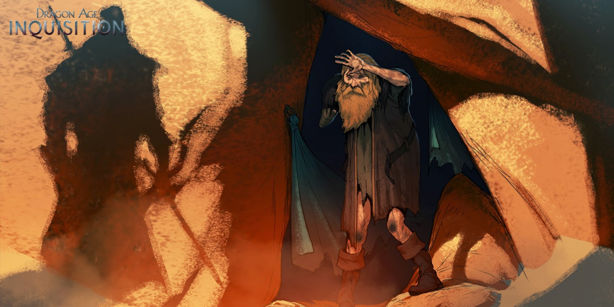 Dragon Age Inquisition - Concept Art of Anders in Dragon Age Inquisition as a hermit