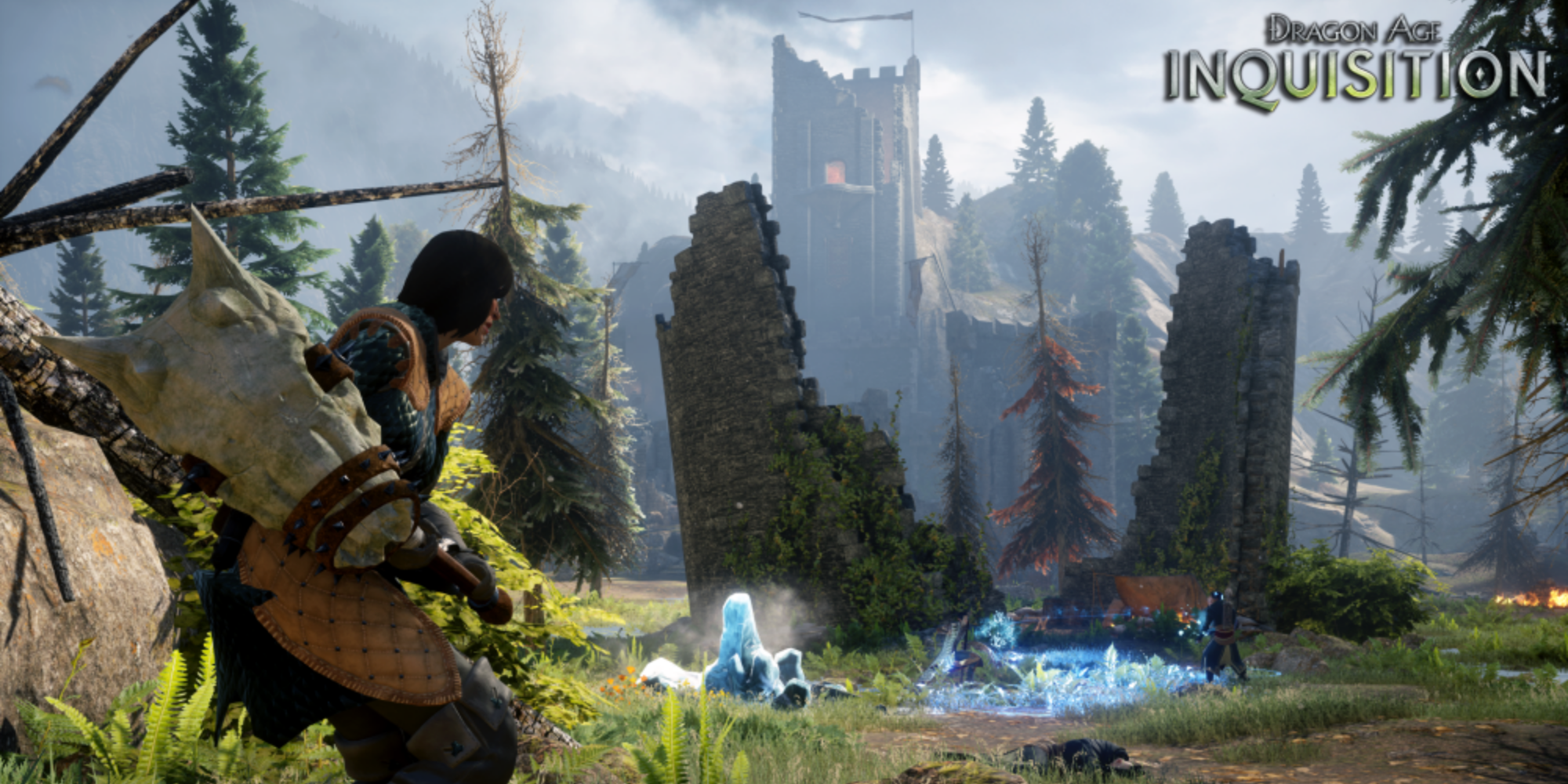 Dragon Age Inquisition - promo image of player in the Hinterlands
