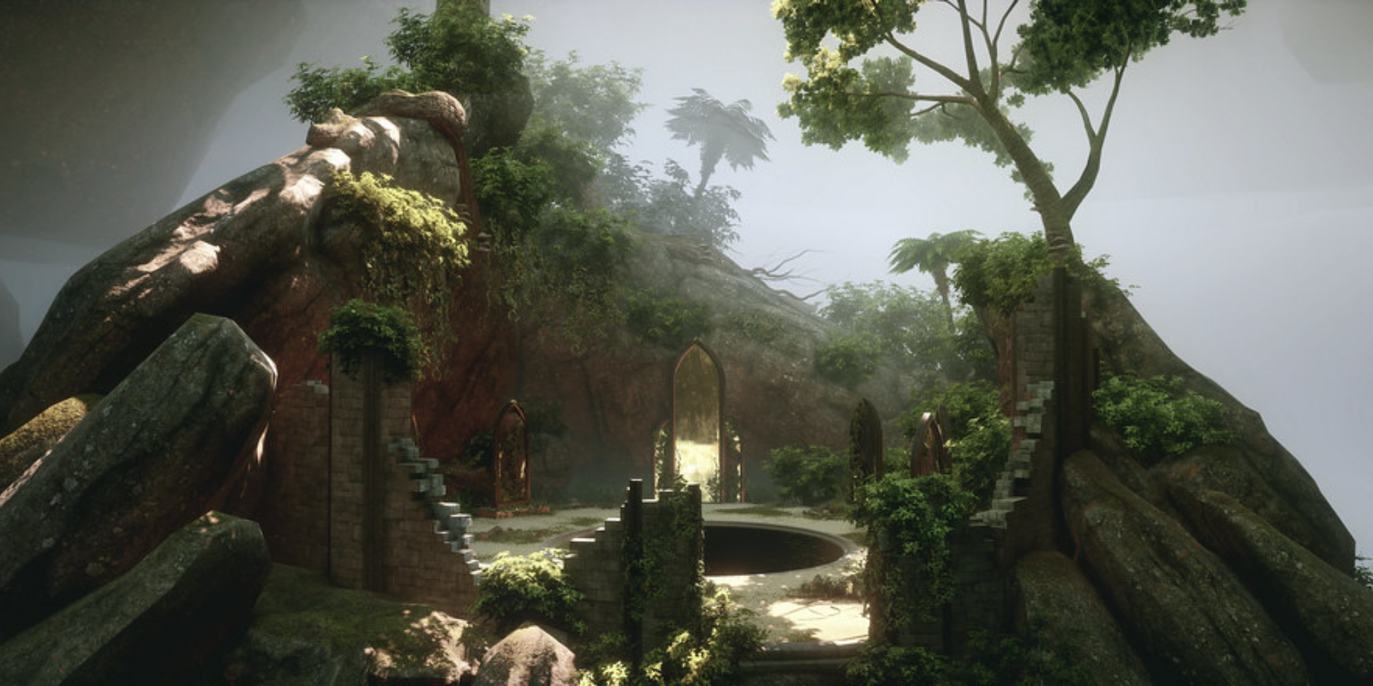 Dragon Age Inquisition - Well of Sorrows on foggy mountain