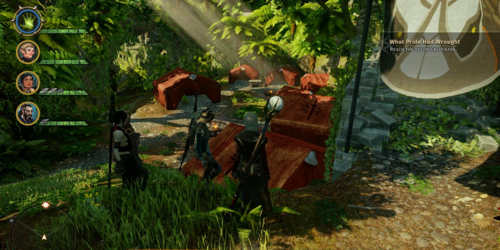 Dragon Age Inquisition - Red Templar Camp in forest