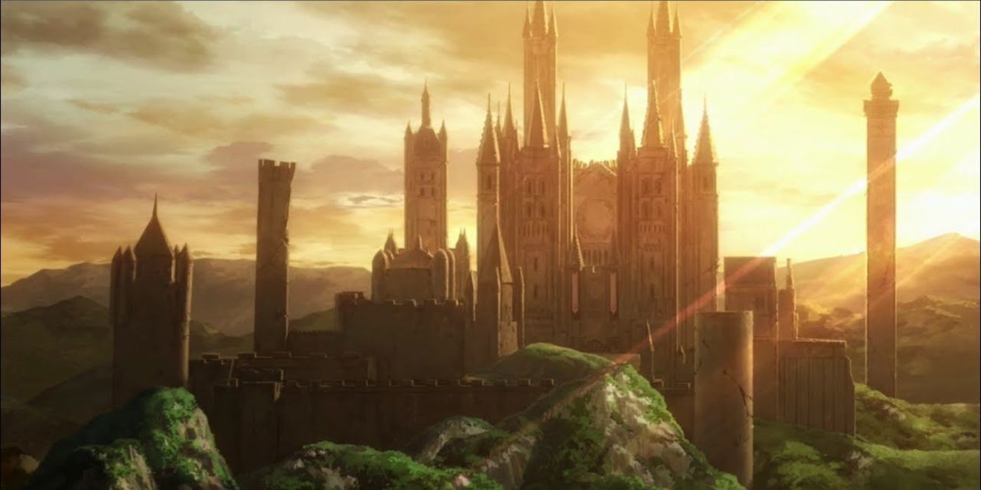 Garreg Mach in its entireity in a cutscene