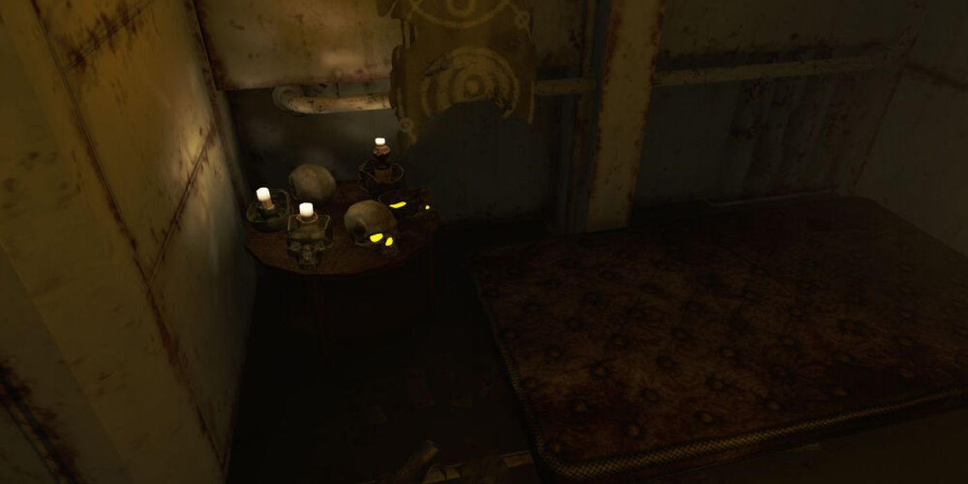 Edgar's note location in Aubert's room