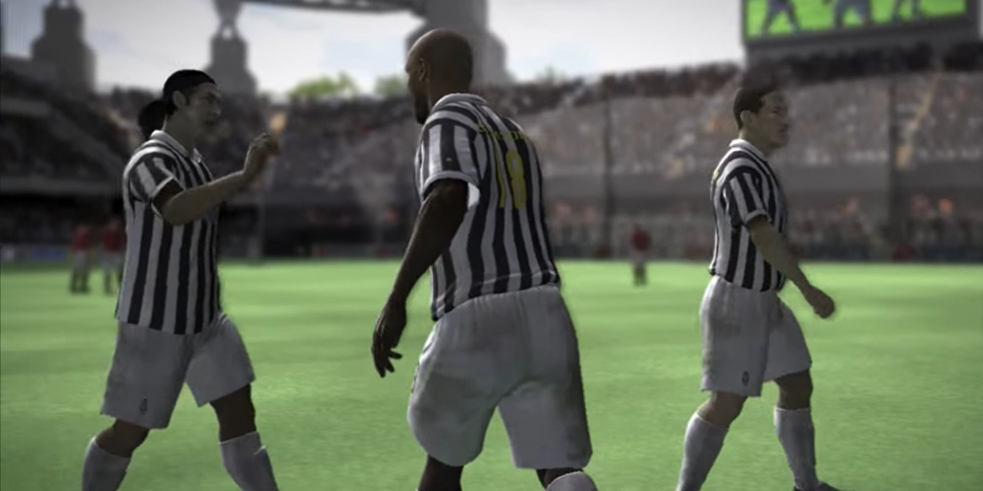 Fifa 07 Screenshot Of Juventus Celebrating