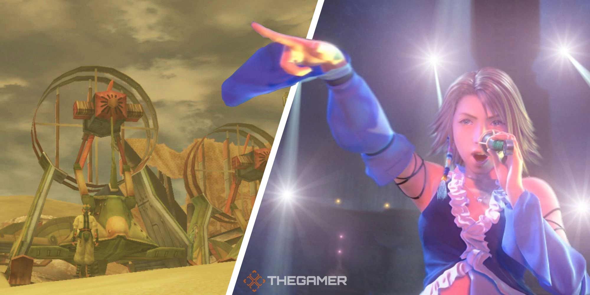 Split image of Bikanel Excavation Camp and Yuna