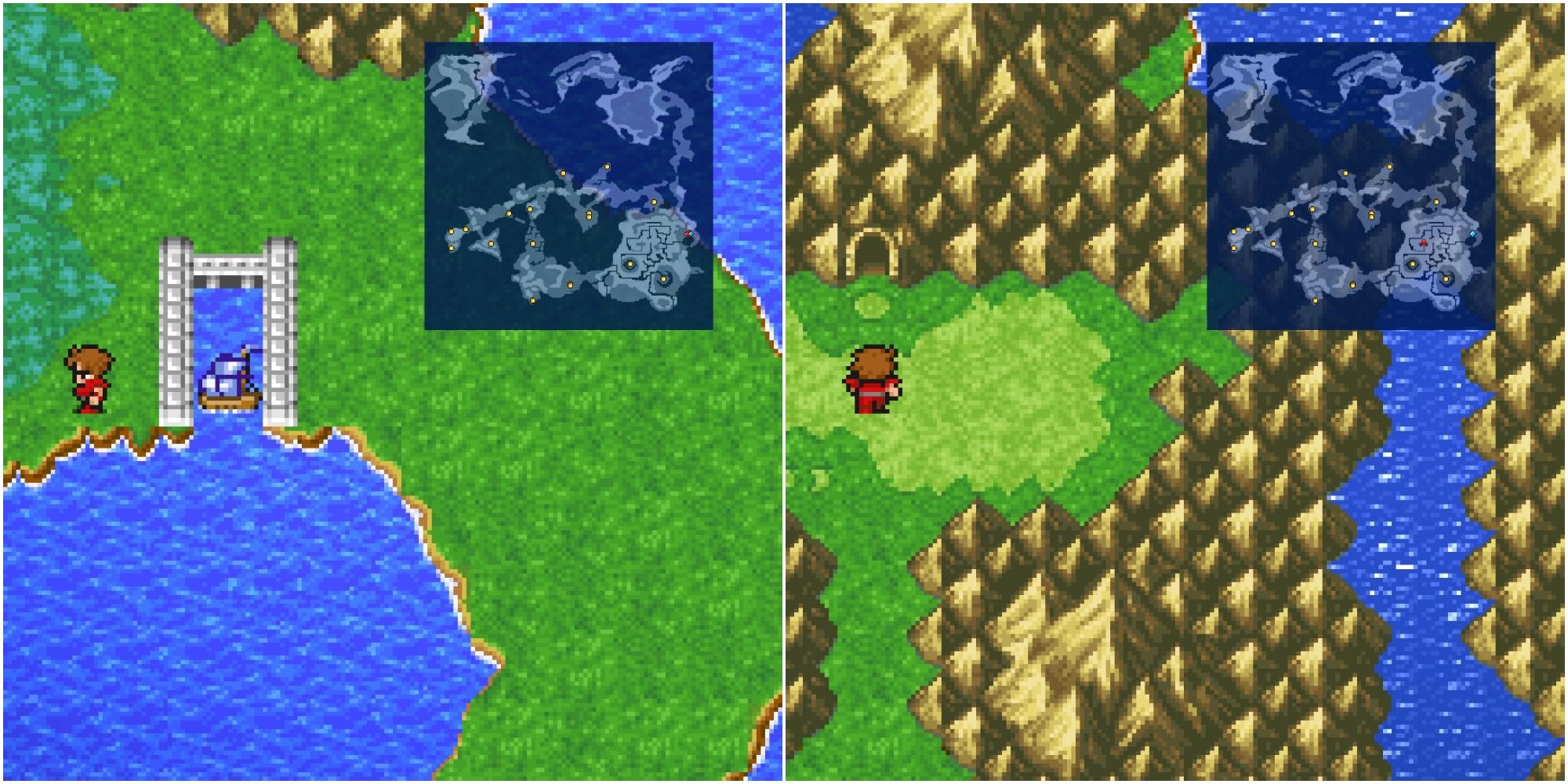 Final Fantasy Pixel Remaster Getting to the Cavern of Ice