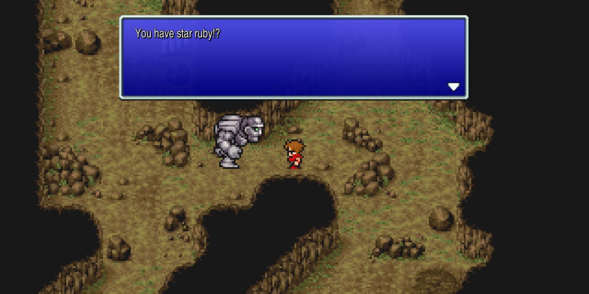 Talking to the Golem in Final Fantasy Pixel Remaster