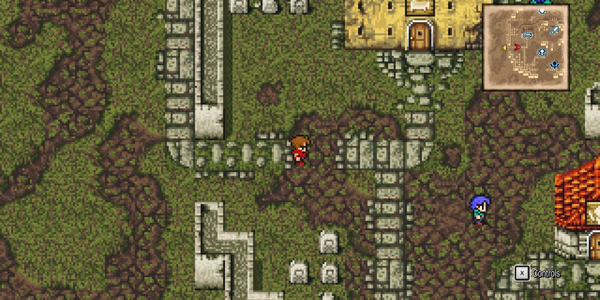 The town of Melmond in Final Fantasy Pixel Remaster