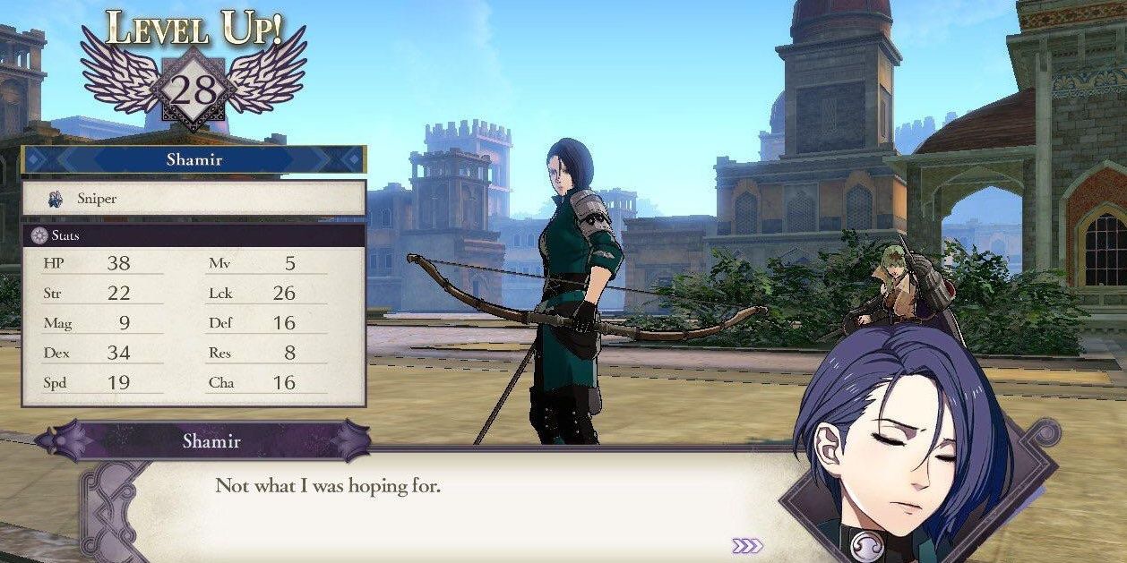 Fire Emblem Shamir Level Up 