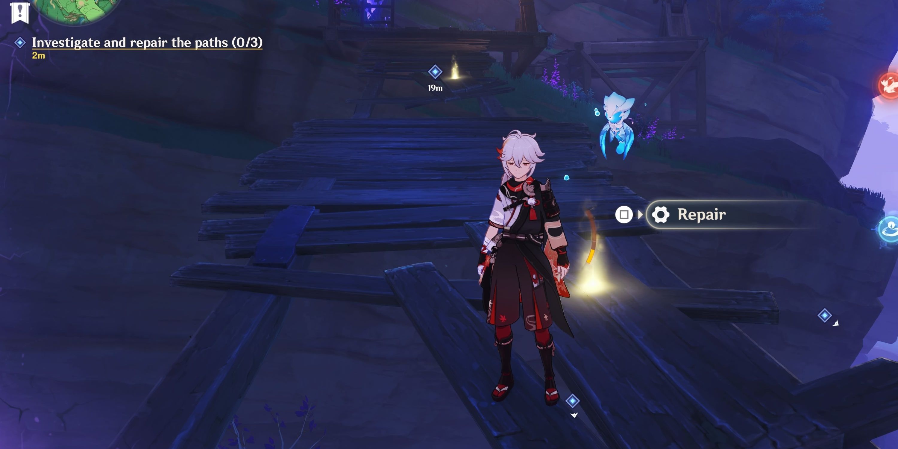 Fixing the bridge in a Tatara Tales Dailey Quest